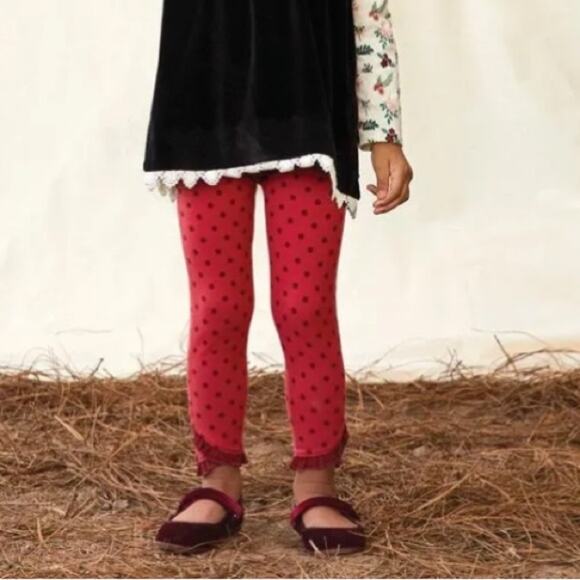 Matilda Jane size 4 Dodie Polka Dot Leggings NWOT - Picture 1 of 8